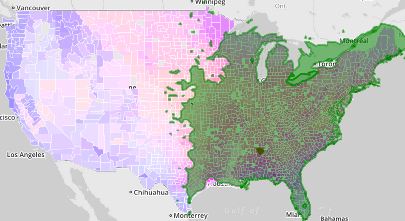 counties with American elder